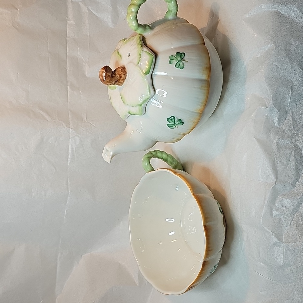 Belleek Tea For One Set - Picture 3 of 10